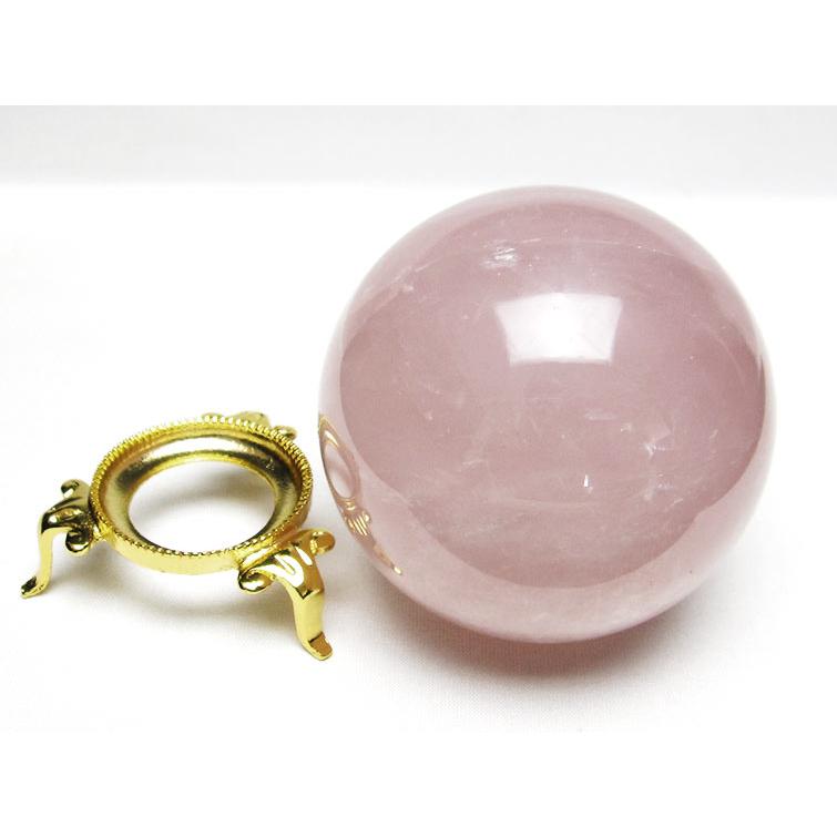 ローズクォーツ 丸玉 83mm スフィア 一点物 [送料無料] 151-7034