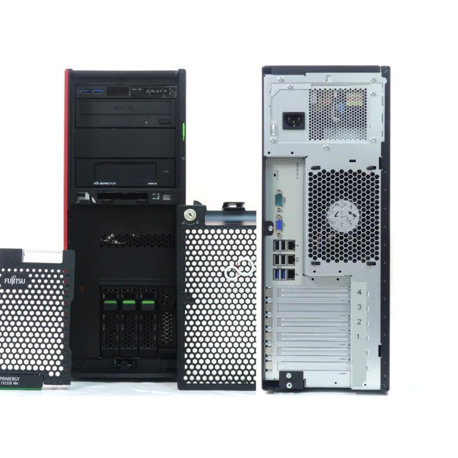 富士通 PRIMERGY TX1330 M4 Xeon E-2124 3.3GHz 8GB 1.2TBx2台(SAS2.5