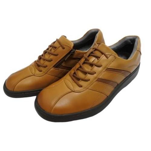 HONTONIRAKUDA 330 キャメル ファスナー付きカジュアルウォーキング