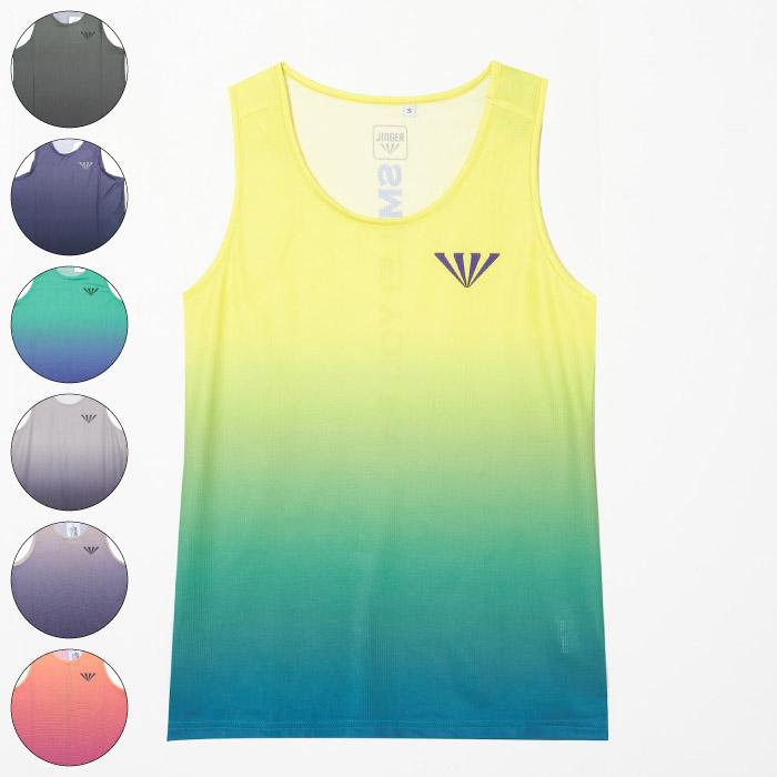 JINGER ジンガー グラデーションランニングタンクトップ ランニング