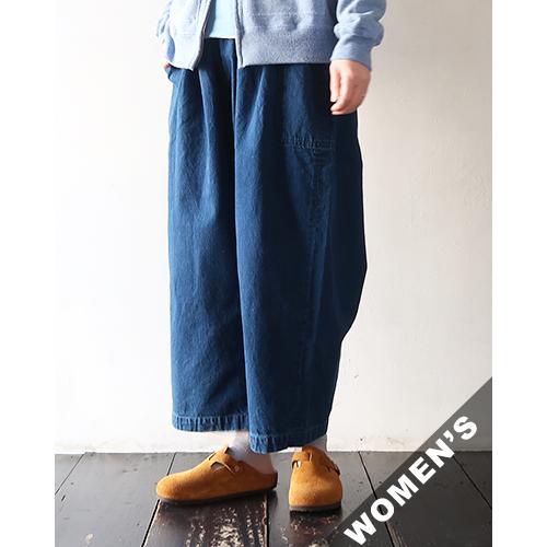homspun（ホームスパン） パンツ レディース 10オンスデニム ギャザー