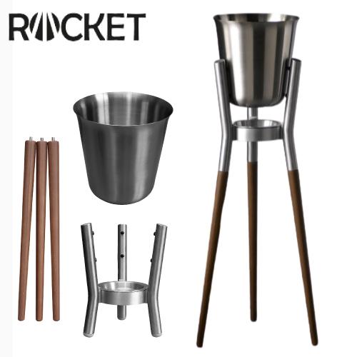 ROCKET ワイン・シャンパンクーラー&スタンド ステンレス ＋