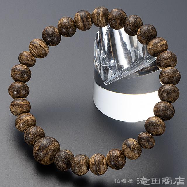 仏壇屋 滝田商店 腕輪念珠 数珠 ブレスレット プレミアム 沈香(じん