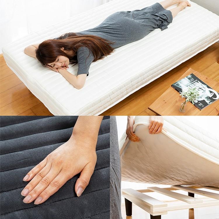 ベッド マットレス マットレス付き セミダブル 脚付きマットレス