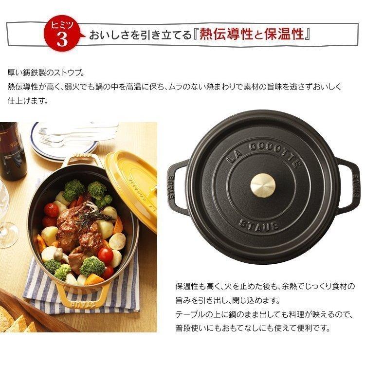 Staub（ストウブ） 【並行輸入品】 鍋 22cm 両手鍋 ストウブ鍋 無水鍋