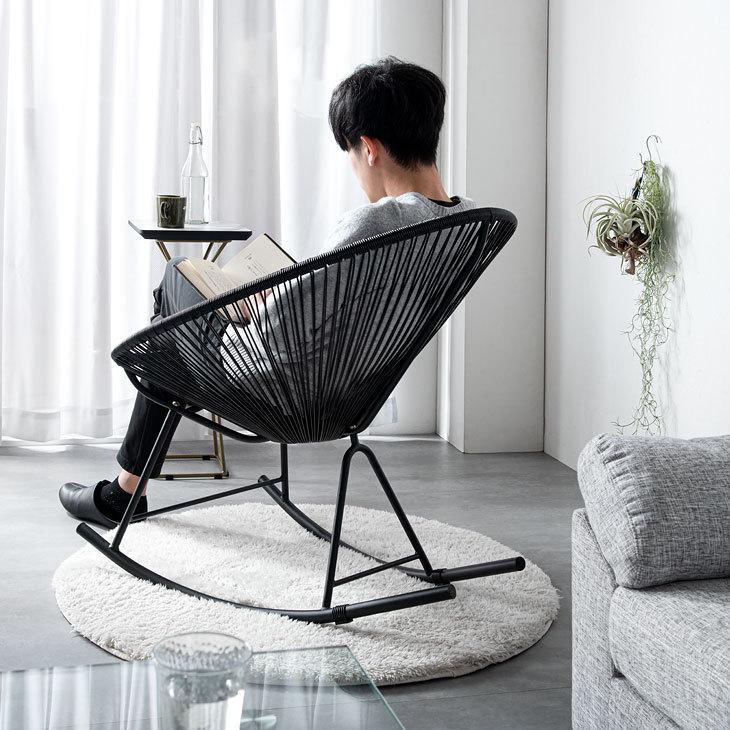 タンスのゲン 8日+5% ロッキングチェア アカプルコチェア 北欧