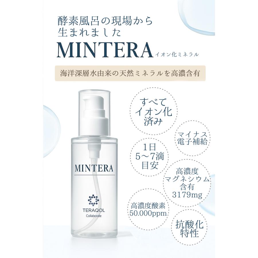 MINTERA イオン化ミネラル200ml 高濃度酸素 TERAQOL加工 海洋深層水