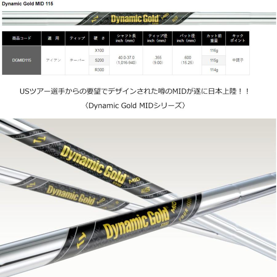 TRUE TEMPER（トゥルーテンパー） Dynamic Gold MID 115 ダイナミック