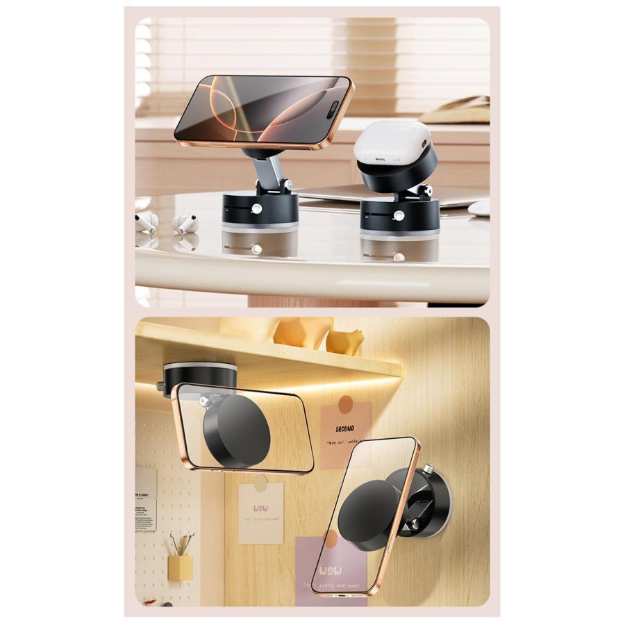 2個セット スタンド 吸盤 マグネット式 車載ホルダー ダッシュボード