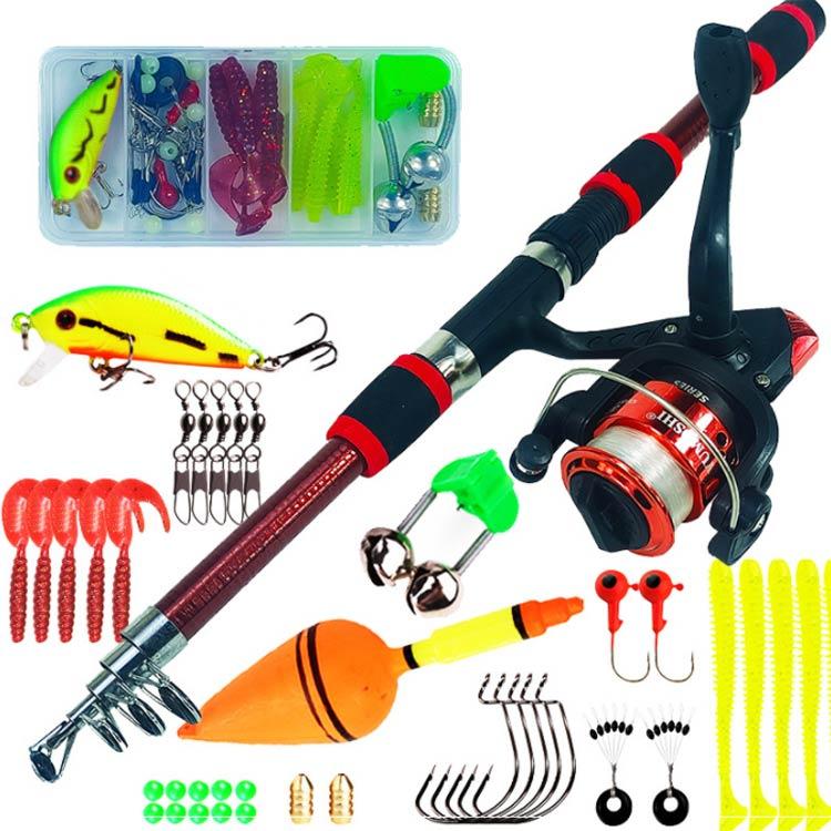 子供用釣りセット 釣り竿セット 1.8M釣り竿 コンパクトロッド 伸縮式
