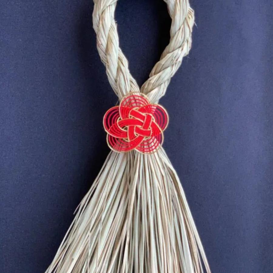 水引 水引飾り ピンク 紅白 藤色 花 梅 キレイ お正月飾り しめ縄
