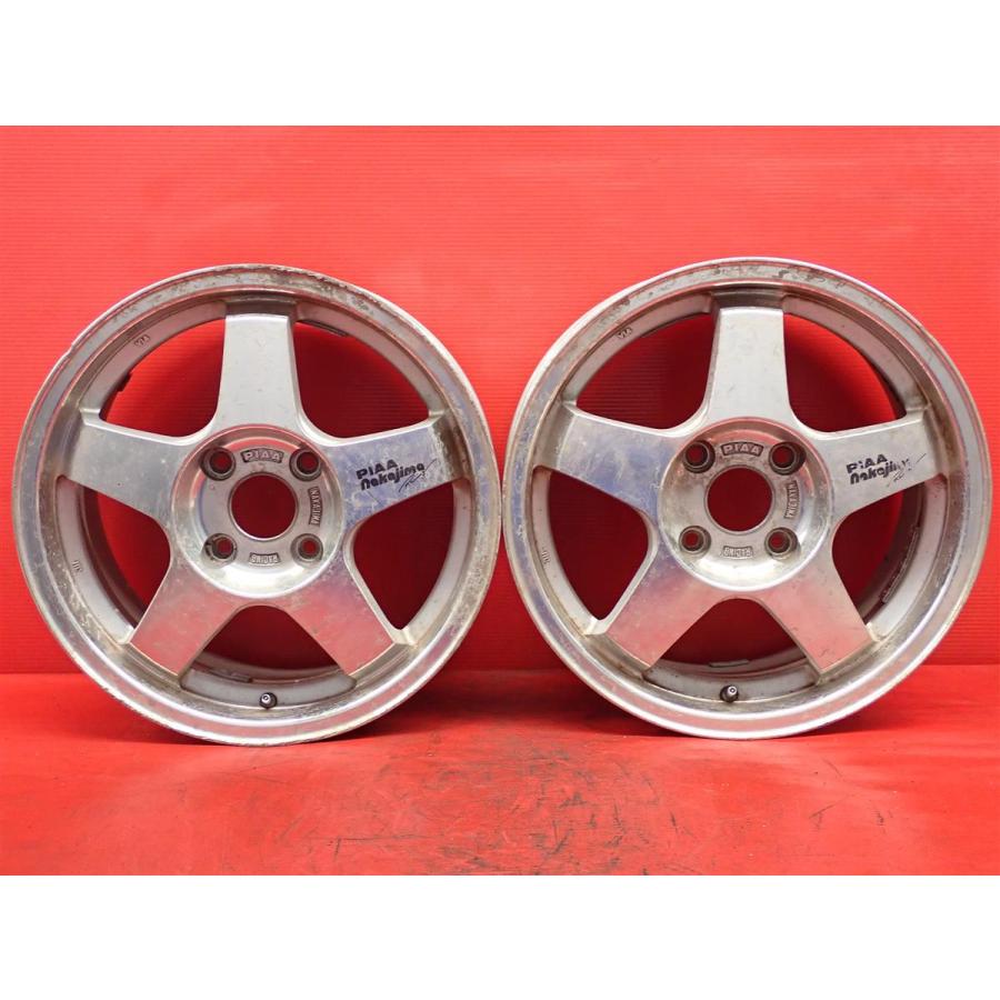 2本組 社外 中古ホイール PIAA ピア NAKAJIMA RACING TYPE-RT ナカジマ