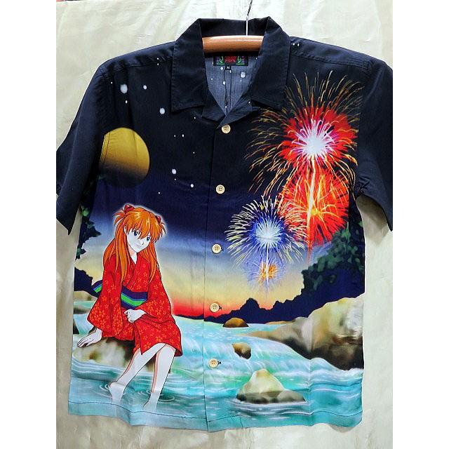 エヴァンゲリオン X錦コラボ アロハシャツ アスカ : takafuku1915