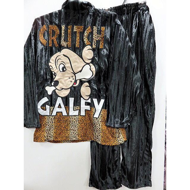 GALFY ガルフィー ベルボア上下セット ヒョウ柄切替【代引不可商品