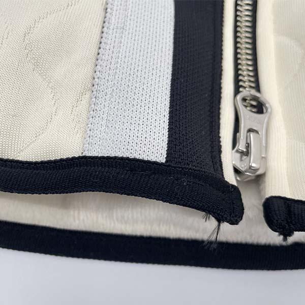 ディセンバーメイ ゴルフ ブルゾン メンズ ダンボールニット キルト