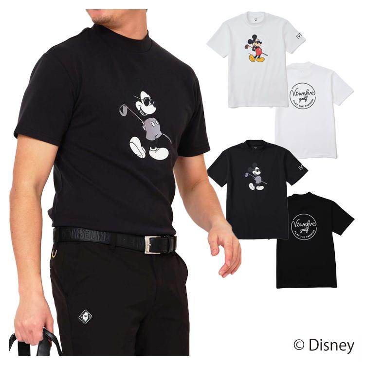 V12（ヴィ・トゥエルヴ） ゴルフ モックシャツ コラボ メンズ 半袖