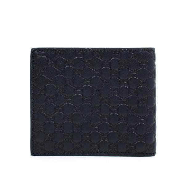 グッチシマ GUCCI グッチ 二つ折り札入れ マイクロシマ レザー 368175