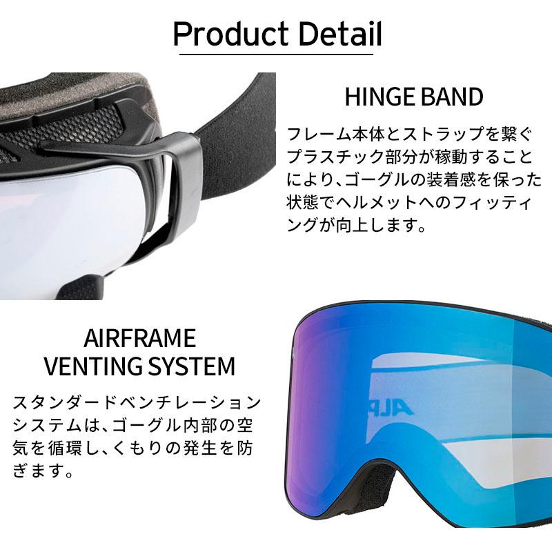 ALPINA（アルピナ） スキーゴーグル ゴーグル メンズ レディース