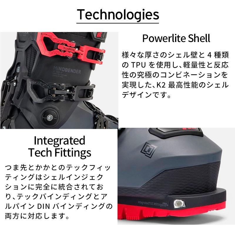 K2 ケーツー スキーブーツ メンズ レディース 2025 MINDBENDER 100