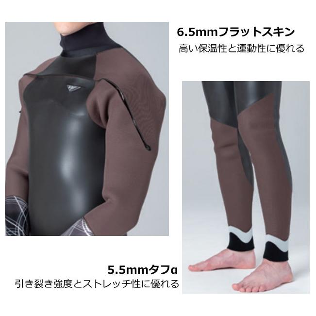 ワールドダイブ セミドライスーツ 6.5mm×5.5mm×5mm CSD65 WORLD DIVE