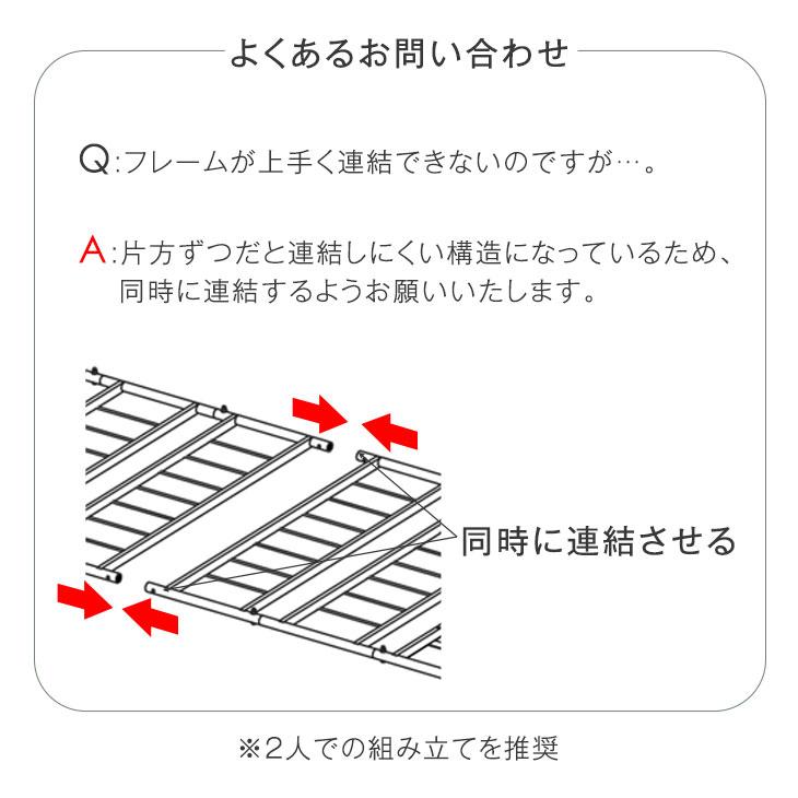 タンスのゲン 8日+5% ベッド ダブル 折りたたみベッド ダブルベッド