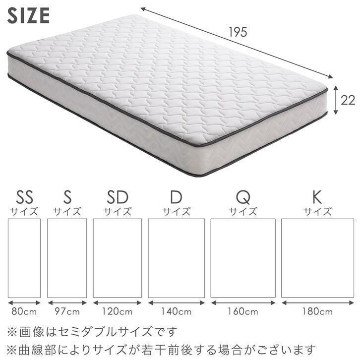 タンスのゲン マットレス クイーン ポケットコイルマットレス 厚み22cm