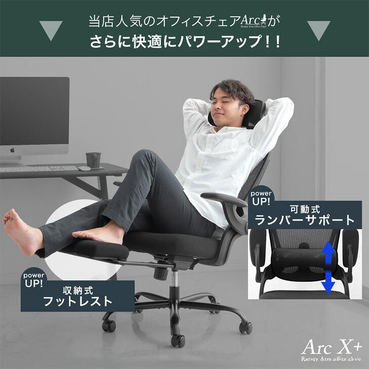 タンスのゲン 8日+5% オフィスチェア 椅子 メッシュ ハイバック 肘