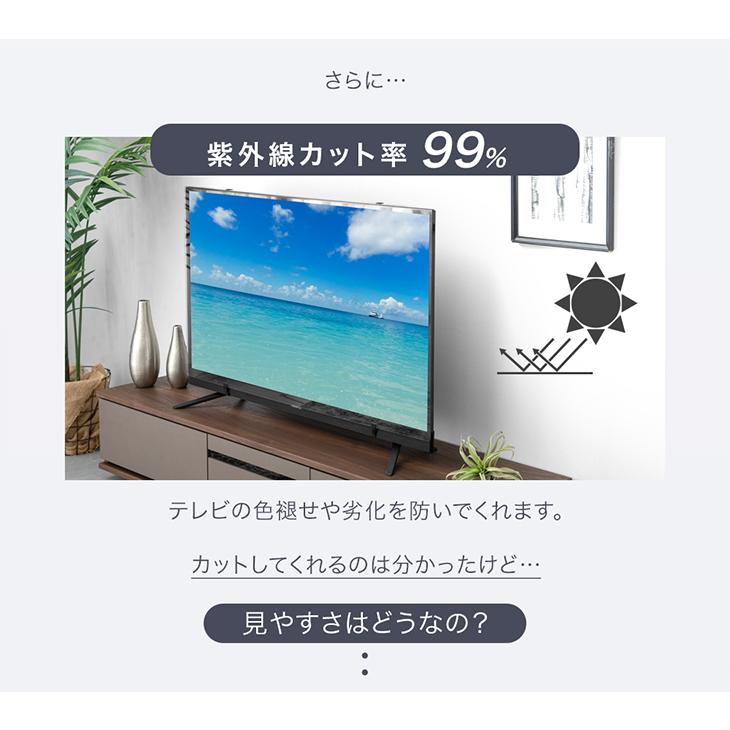 液晶テレビ保護パネル 65型 65インチ ブルーライトカット 3mm厚 液晶