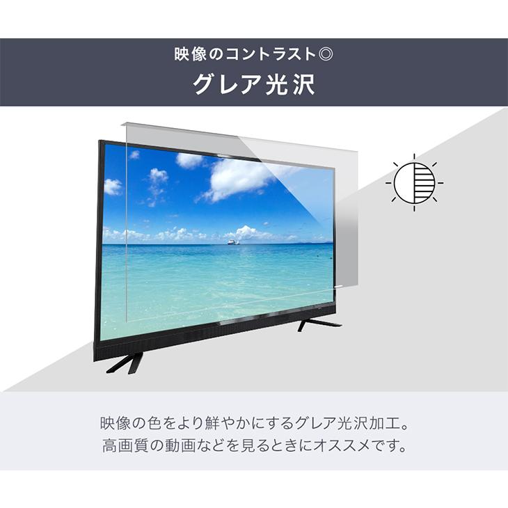 液晶テレビ保護パネル 65型 65インチ ブルーライトカット 3mm厚 液晶