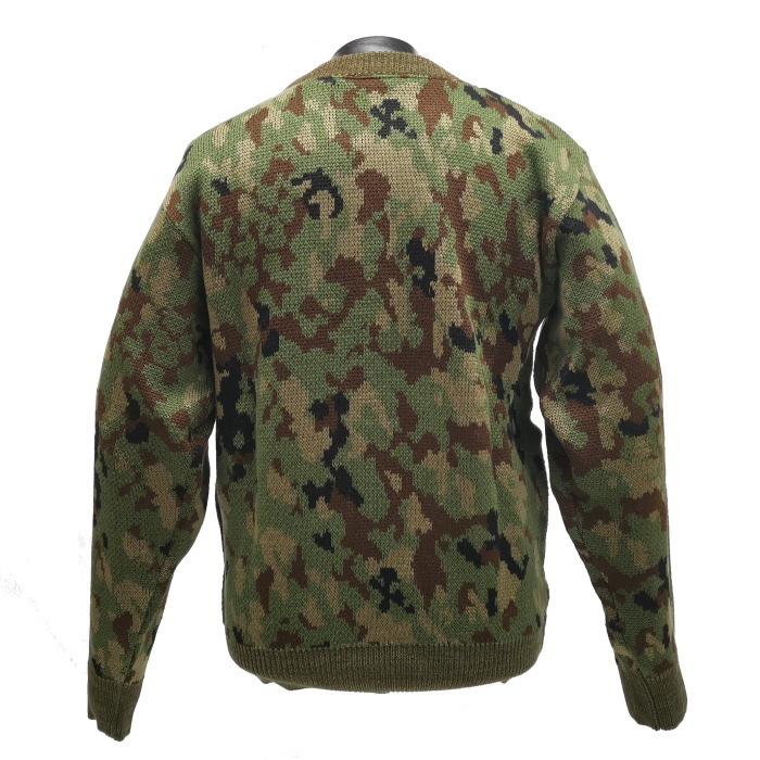 陸上自衛隊 迷彩 セーター 長袖 メンズ M / L （陸迷彩 陸自迷彩 防寒