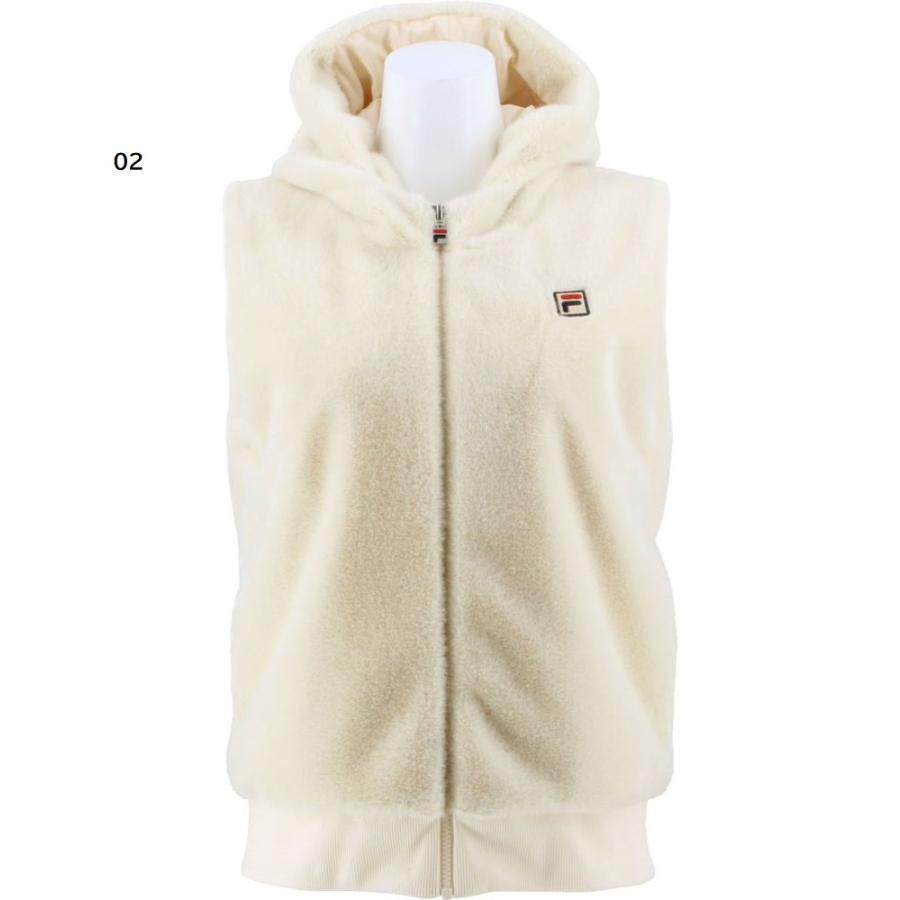 FILA（フィラ） フェイクファー ベスト VL2561 ウィメンズ テニス