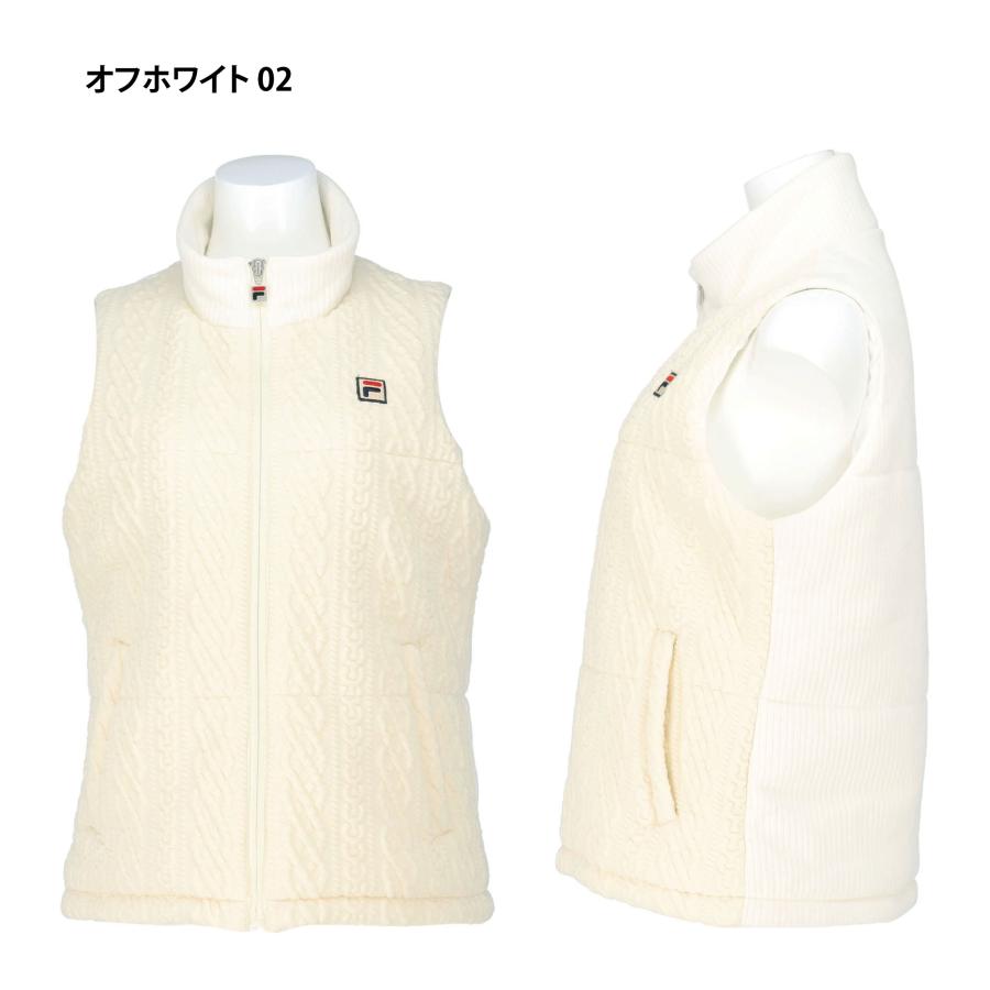 FILA（フィラ） SALE モーデュロイニット キルトベスト レディース