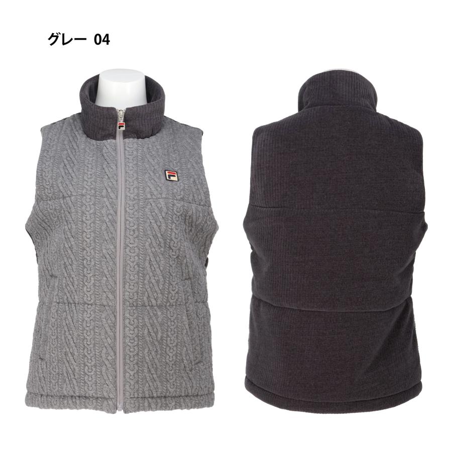 FILA（フィラ） SALE モーデュロイニット キルトベスト レディース