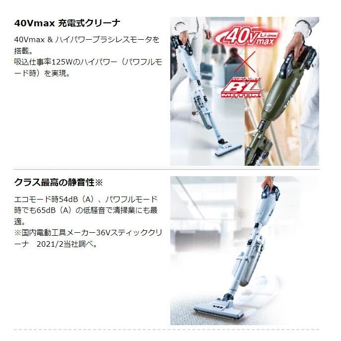 マキタ（makita） CL001GRDW (白）40V 充電式クリーナ 本体+2.5Ah