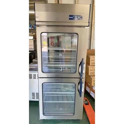 縦型冷蔵庫 ガラス戸バススルー 大和冷機 211LCD-EC-CK 業務用 中古