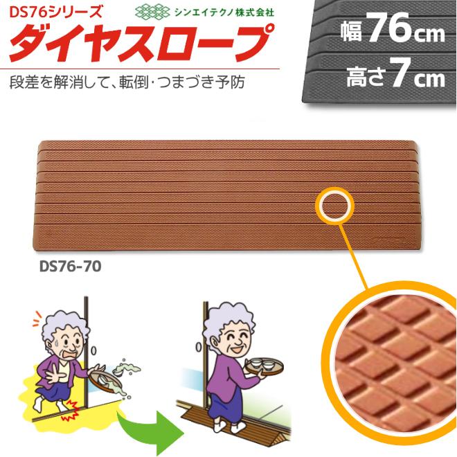 段差解消リフォーム シンエイテクノ ダイヤスロープ DS76-70 幅76cm