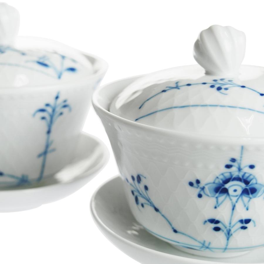 ブルーパルメッテ 食器 蓋つき茶碗 北欧 ペア ロイヤルコペンハーゲン