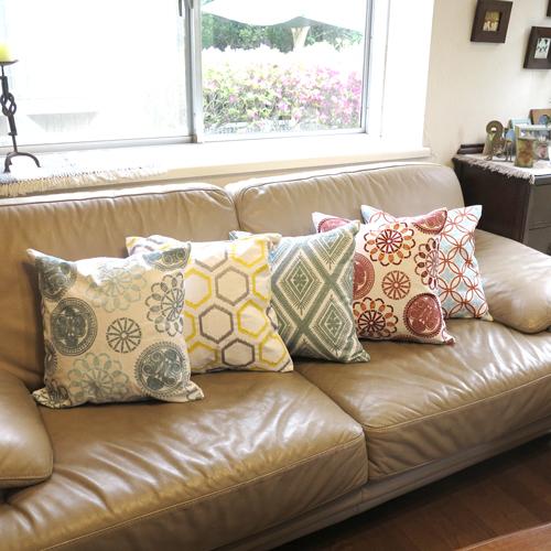 クッションカバー 北欧風 刺繍 可愛い モロッコスタイル モロッカン