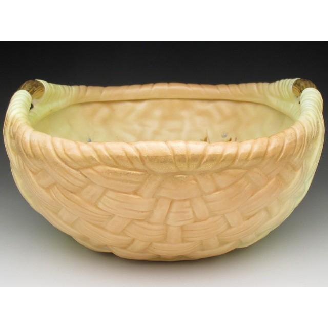 ロイヤルウースター 網笊形草花絵 ボウル 22cm アンティーク 1904年