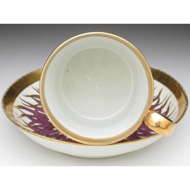 MINTON（ミントン） 金彩草文 カップ＆ソーサー アンティーク 19世紀