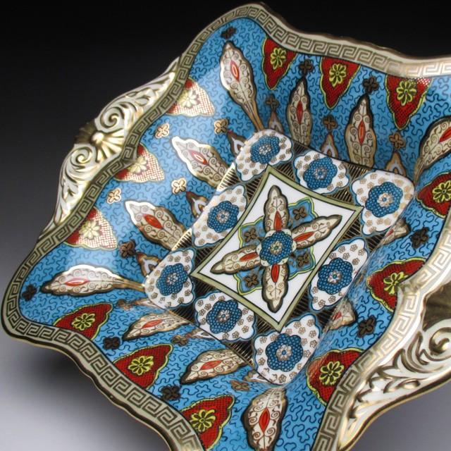 ノリタケ オールドノリタケ 金彩更紗文 スクエアボウル 25cm