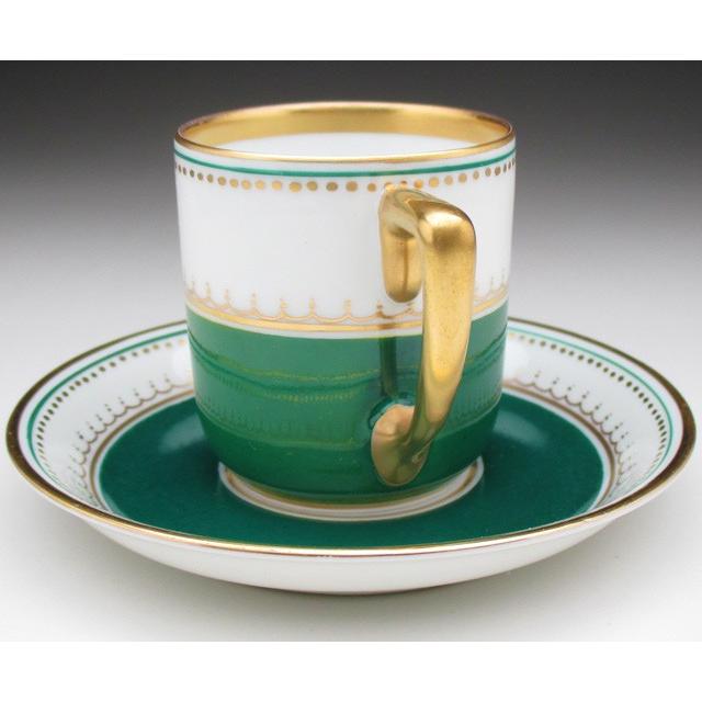 Rosenthal（ローゼンタール） グリーン地金彩風景絵 カップ＆ソーサー