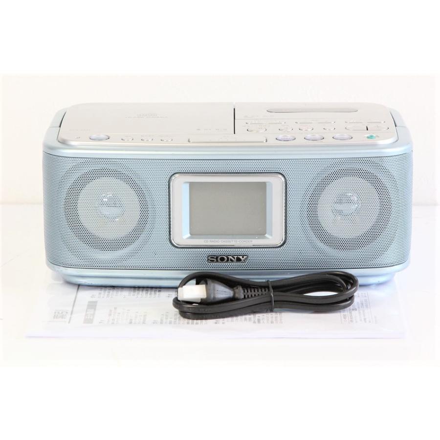 ソニー SONY CDラジオカセットレコーダー CFD-E501 : FM/AM対応 ブルー