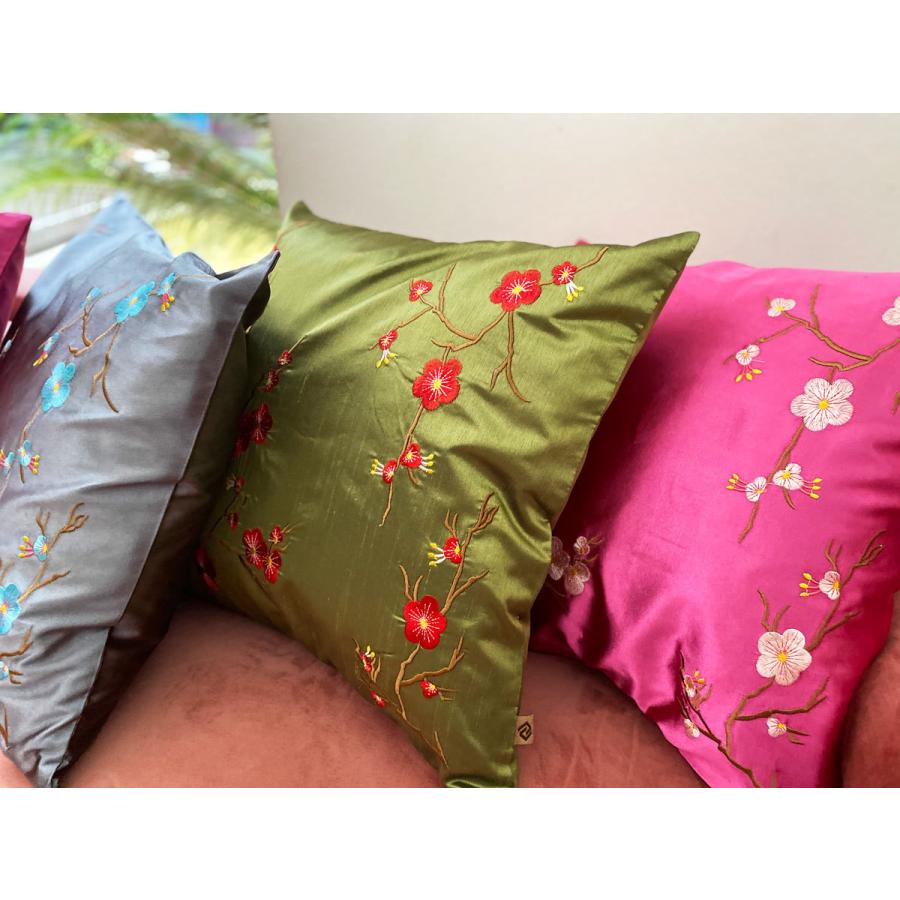 THE-SECRET-GARDEN シノワズリ クッションカバー 全4種類 梅 和モダン