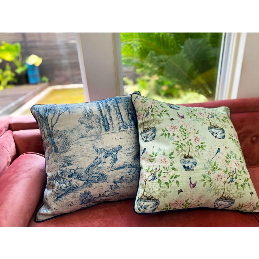 THE-SECRET-GARDEN Blue &White シノワズリ クッションカバー 全2種類