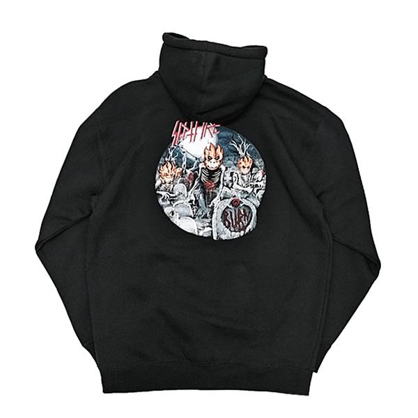 SPITFIRE WHEELS パーカー スピットファイア 黒 UNDEAD ZIP HOODIE