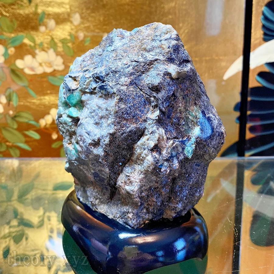 theory xyz エメラルド 原石 大型 置物 甲府研磨 宝石(鑑別書付) 1202g