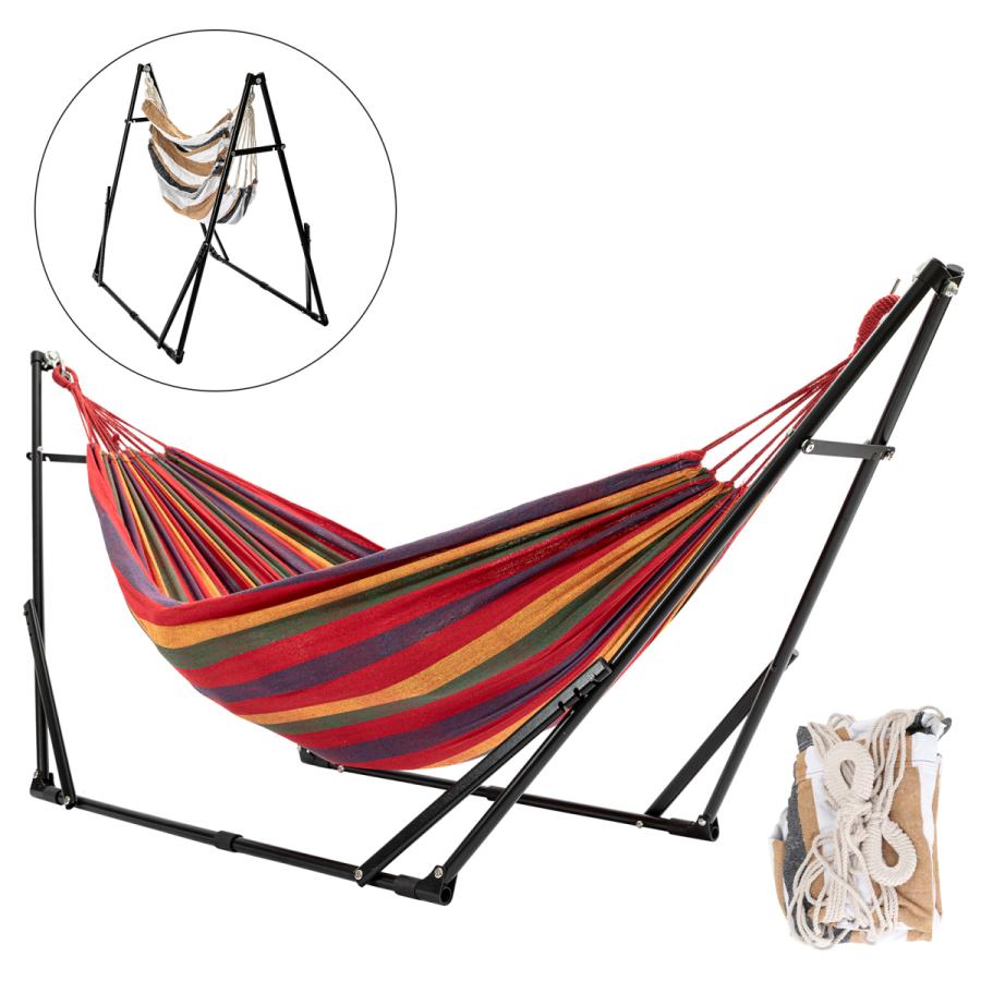 ハンモック 自立式 ハンモックセット スタンド コンパクト 折りたたみ