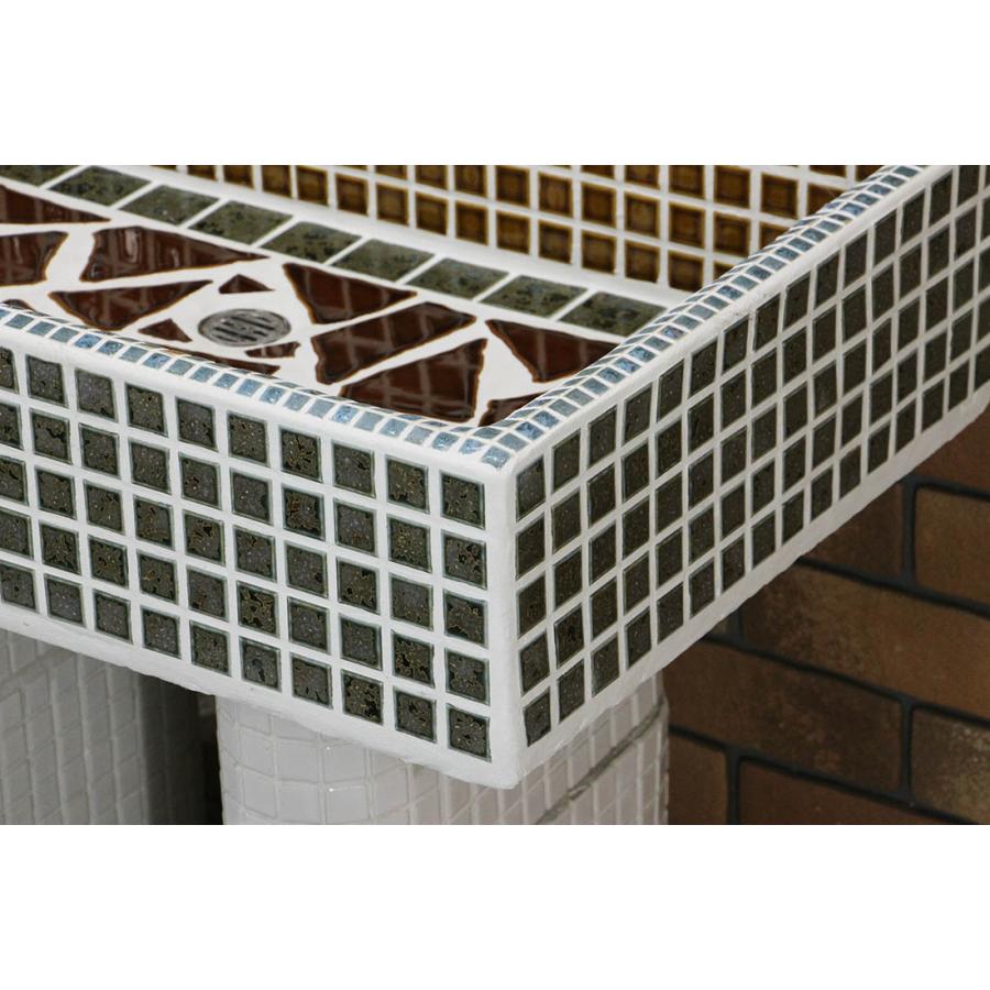 ガーデンシンク タイル流し台 昭和レトロなタイル流し台 KMシリーズKM