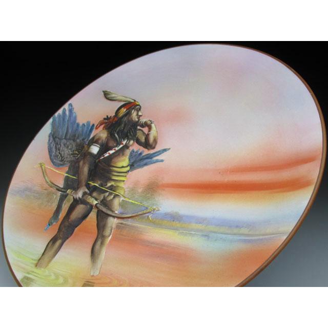 ノリタケ オールドノリタケ モールド インディアン絵 プレート 27cm